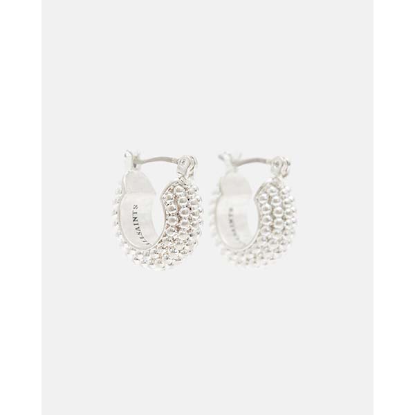 Allsaints Australia Womens Sinead Ball Small Hoop Earring Silver AU34-178